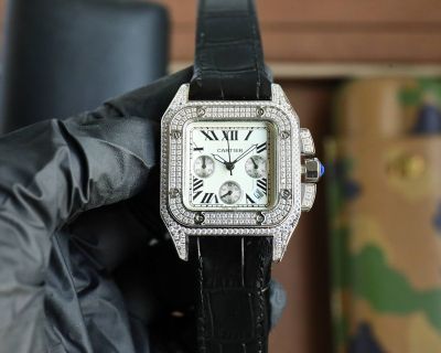 Santos De Cartier Imported Quartz Movement 39*13mm for Men 33*13mm for Women Watch